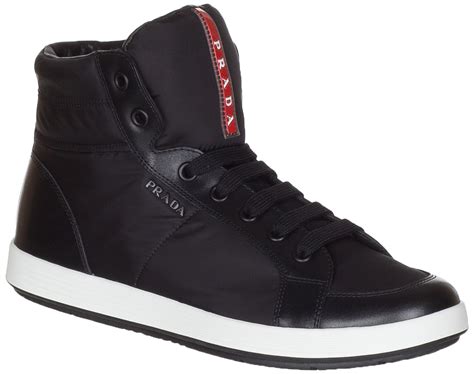 prada hi top|Prada high top sneakers sale.